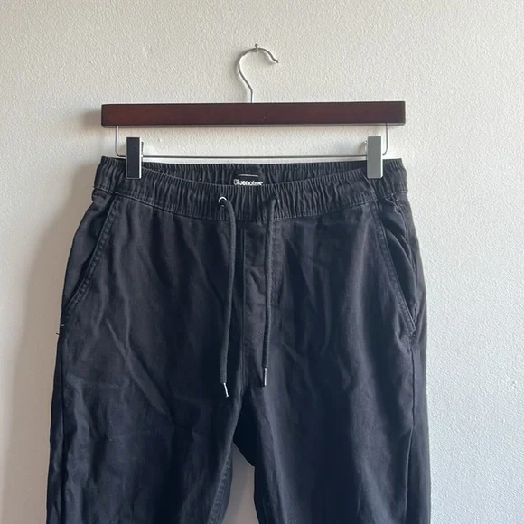 Bluenotes Slim Joggers Small Black Pants - Picture 2 of 9